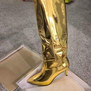 Wetkiss gold boots